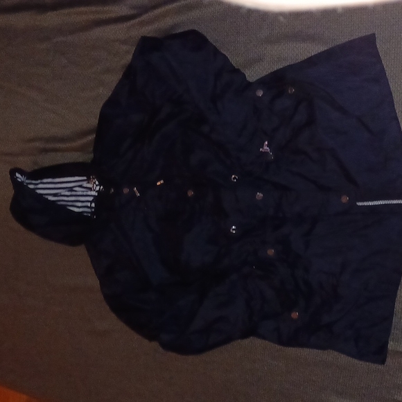 Dark blue raincoat size 1L - Picture 1 of 2